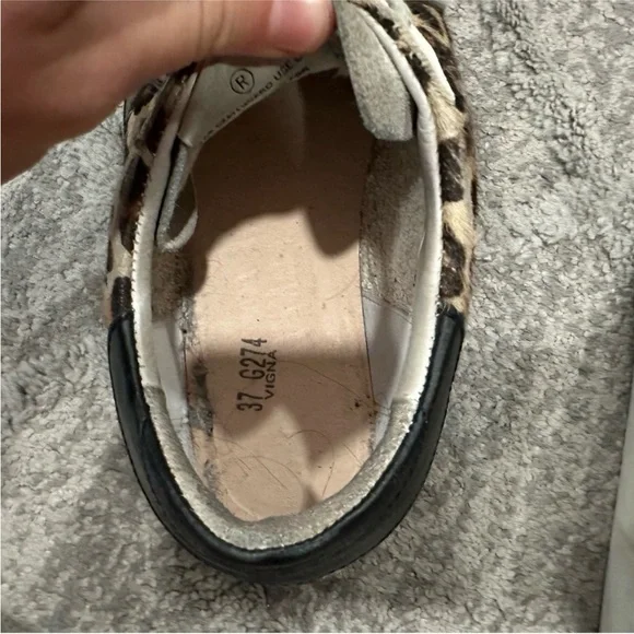 Golden Goose Superstar Leopard Hair Calf Sneakers EU 37